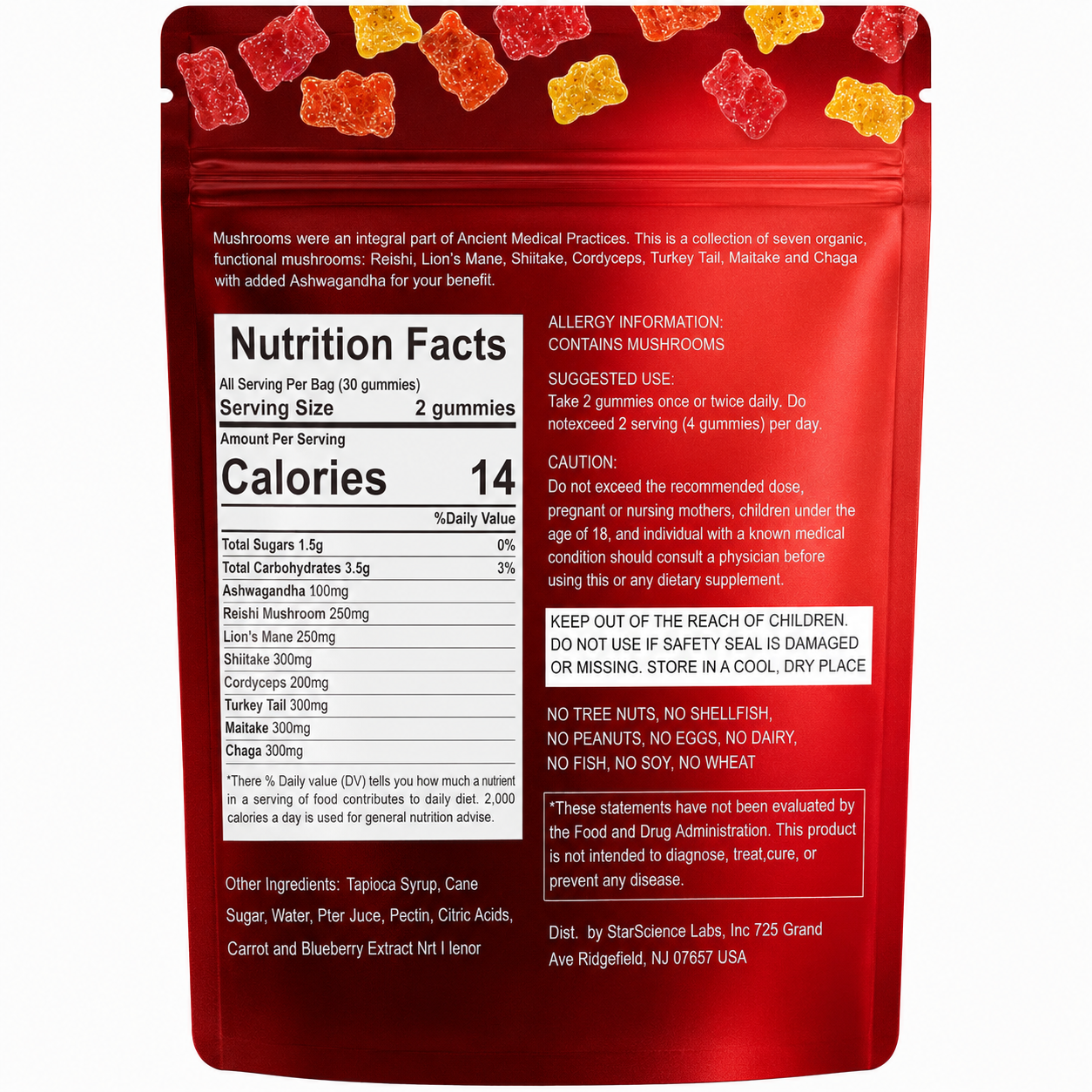 7 SMART MUSHROOM GUMMIES